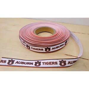 NCAA Auburn University Tigers 7/8" Grosgrain Ribbon Approx 40 Yds 240' New